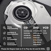 External CD DVD Drive with USB 3.0 Portable DVD/CD+/-RW Player Burner for Laptop PC Mac HP