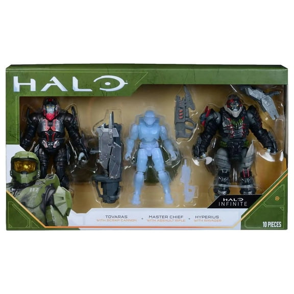 HALO World Of Halo 3 Action Figure Pack - Tovaras, Master Chief & Hyperius Set