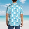 thumbnail image 5 of Salouo Skating Poodle Fun for Hawaiian Shirt for Men,Summer Beach Casual Short Sleeve Button Down Shirts Men's Regular-Fit Short-Sleeve Print Shirt -Medium, 5 of 6