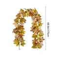 thumbnail image 3 of Solive Multicolor Artificial Maple Leaf Garland Wall Hanging Vines For Halloween Thanksgiving Party Fireplace Decorations Outdoor Garden Home Decor 5.7Ft, 3 of 6