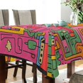 thumbnail image 4 of Yayeee Tablecloths for Rectangular Tables 60 x 120 inch Party Table Cover, Art City, 4 of 6
