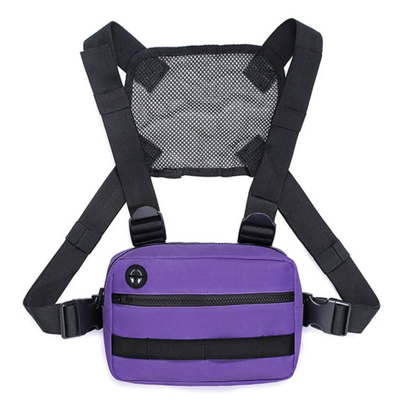 Outdoor Chest Pack Hiking Chest Bag with Multiple Pockets Light Weight Running Backpacks For Camping Cycling