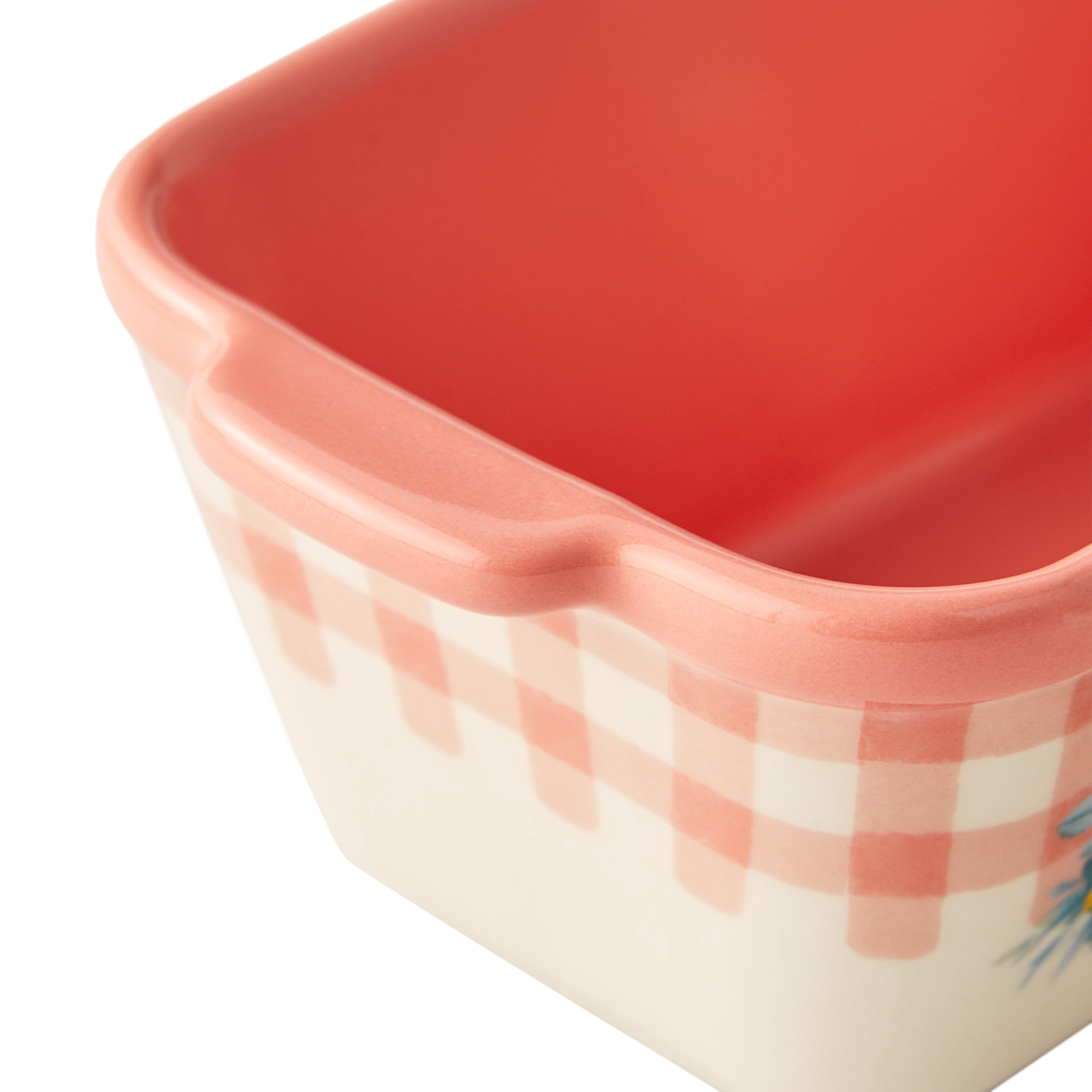 The Pioneer Woman Sweet Romance Blossoms Mini Ceramic Loaf Pan Set, 4 Pack