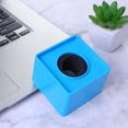 thumbnail image 6 of 2Pcs Square Mic Flag Station Portable Handheld Interview Logo Blue, 6 of 6