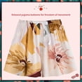 thumbnail image 3 of Pantalones cortos de algodón con estampado de cintura alta para mujer, Shorts finos de seda, cintura elástica, ropa de casa, playa, Bohemia, Verano, 3 of 4