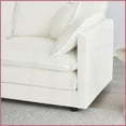 thumbnail image 3 of Modern Chenille 3-Piece Sofa Set – 2 Accent Chairs + 3-Seat for Living Room, Flexible & Comfortable, 3 of 10