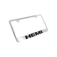 thumbnail image 2 of Hemi Wordmark Mopar Chrome Plated License Plate Frame Holder 2 Hole, 2 of 4