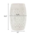 thumbnail image 4 of 12" Side Table - White Indoors Or Outdoors, 4 of 9