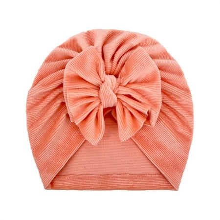 

Baby Accessories Baby Hats Toddler Infant Boys Girls Solid Fleece Cap Beanie Bowknot Elastics Turban Hat