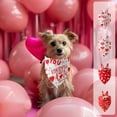 thumbnail image 2 of Lilixerw Valentine's Day Dog Bandana Triangle Bib Scarf with Lip,Heart and Love Patterns Reversible Pet Neckerchief for Dogs Cats Pets Valentines Day Decoration, 2 of 6