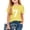 Yellow, variant on Zpanxa Girls T Shirts Kids Digital Printed Casual Round Neck Short Sleeve Shirt Men's and Women's Casual T-shirt Red 9-10 Years