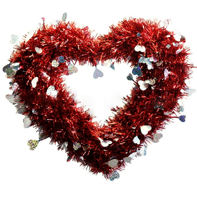Décorations d'Automne Guirlande en Forme de Cœur pour la Saint-Valentin Décoration Murale Pendentif de Fête