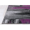 HR HANDCRAFT RUGS HR Purple Grey, Silver, Black, Abstract Contemporary ...