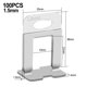 thumbnail image 2 of 100pcs 35*35mm Tile Leveler Leveler Positioner Leveling Aids Masonry Paving Floor Tile Plastic Transparent, 2 of 11