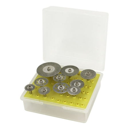 - Unique Bargains 10 Pcs Diamond Coated Glass Rotary Cutting Tool Grinding Wheel Discs Set
