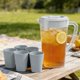 thumbnail image 4 of Jarra de café frío de plástico de gran capacidad con tapa de presión, adecuada para bebidas frías y calientes, dispensador de bebidas para el hogar con 5 tazas, apto para lavavajillas., 4 of 7