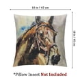 thumbnail image 4 of nygtbtfer Horse Throw Pillow Cover Vivid Pillow Case Decorative Linen Square Cushion for Home Couch Bed White, 4 of 7