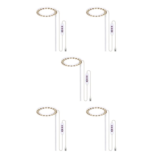 Toystoory USB IP20 Control de línea a prueba de agua LED Grow Light Interior Sótano Flor Planta suculenta Lámpara de cultivo 1 Head Sunlight 1 cabeza de luz solar 5piezas