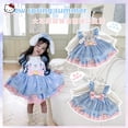 thumbnail image 1 of Vestido de Lolita de dibujos animados para niña, vestido de tutú para fiesta de cumpleaños de primavera y verano de Sanrios Cinnamoroll, vestido de manga corta para niños, regalo, 1 of 5