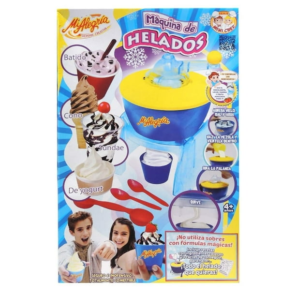 Maquina de Helados Mi Alegria Serie Mini Chef Seguros e inofensivos Mi Alegria 1546 Bodega Aurrera en linea