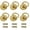 Gold, variant on Antique Brass Ring Pulls,Tutuviw 6 Pcs Vintage Style Dresser Drawer Pulls Cabinet Knobs with Screws for Kitchen Cabinets Bedroom Wardrobes Furniture Drawers Ring Size 1in (3cm) (Solid Brass)