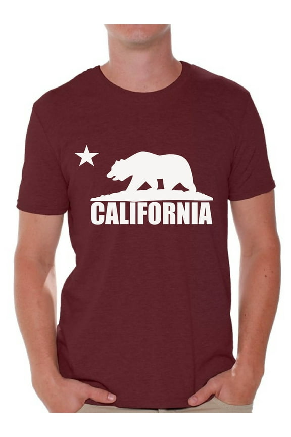 California Bear Tshirt California Shirts for Men Cali Gifts Cali T-Shirt Gifts from California Men's California Bear Shirt Funny California Gifts