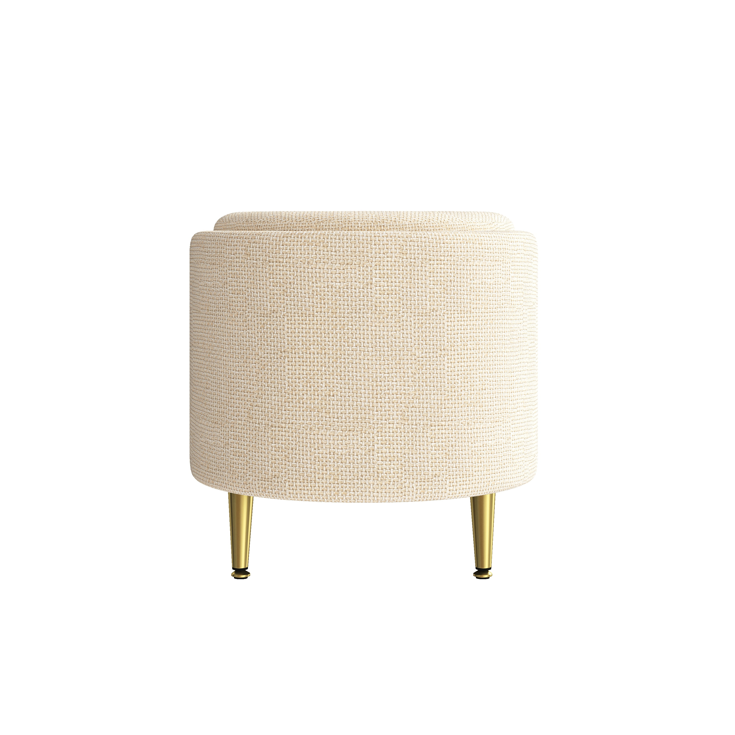 Euroco Modern Storage Ottoman Upholstered Storage Bench End of Bed Bench Entryway Shoe Bench for Living Room, Bedroom and Entryway, Beige