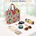 thumbnail image 5 of FORMRS Womens Corduroy Tote Bag Crossbody Shoulder Handbag with Pocket, Colorful Flowers, 5 of 7