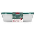 thumbnail image 1 of Rubbermaid TakeAlongs Large Rectangle Food Storage Containers, 1.1 G (4.4 L), Blue Spruce, 1 of 4