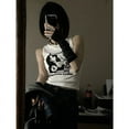 thumbnail image 3 of YCNYCHCHY Y2k Grunge Print Sleeveless Sexy Tank Top for Women Ribbed Knit Vest Streetwear Aesthetic Clothing Female Crop Top Women 2000s, 3 of 6