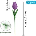thumbnail image 4 of HAOSHICS 30pcs Artificial Tulips Flowers Fake Latex Tulip Stems - Real Touch Faux Colorful,for Easter Spring Wedding Bouquet Centerpiece Floral Arrangement Wedding Table Decor (Multi-color04), 4 of 14