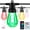 31ft, variant on Smart Outdoor String Lights, Outdoor Lights with 20 Dimmable LED Bulbs, IP65 Waterproof, Color Changing Warm White Lights for Patio, Backyard, App Control, Solar Power