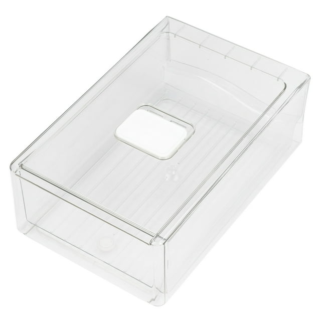 Conteneurs d'Organisation de Réfrigérateur Bacs de Rangement Transparents de Qualité Alimentaire Tiroir Empilable pour Organisation de Garde-Manger