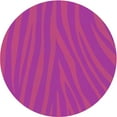 thumbnail image 1 of Ahgly Tapis Rond Lavable en Machine Intérieur Transitionnel Rose Profond, 4 Pieds Rond, 1 of 7