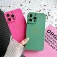 thumbnail image 3 of Designed for iPhone 14 Pro Max Case Cute Girly Sweet Heart Flower Pattern Soft Silicone Camera Protective Phone Case for iPhone 14 Pro Max (Green), 3 of 12