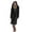 Black, variant on Plush Fleece Robe for Women, Long Hooded Bathrobe with Pocket, Plus Size Robes Black
