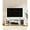 White, variant on Modern TV Stand for 50" Television, Entertainment Center with Open Storage Shelves for Living Room, White