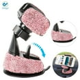 thumbnail image 5 of Deago Car Phone Mount Cell Phone Holder with One More Air Vent Base,Bling Crystal Universal Phone Mount Holder Cradle for Dashboard,Windshield and Air Vent (Pink), 5 of 10
