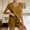 Yellow, variant on Naittoop Summer Pajamas for Women Set Loose Casual 2 Piece Matching Pjs Sets Short Sleeve V Neck Tops and Shorts Modal Sleepwear