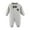 Gray, variant on Busydd Baby Girl Clothes 0-18 Months Unisex Baby Boy Newborn Onesies Long Sleeve Round Neck Button Infant Romper Cute Warm Cotton Romper