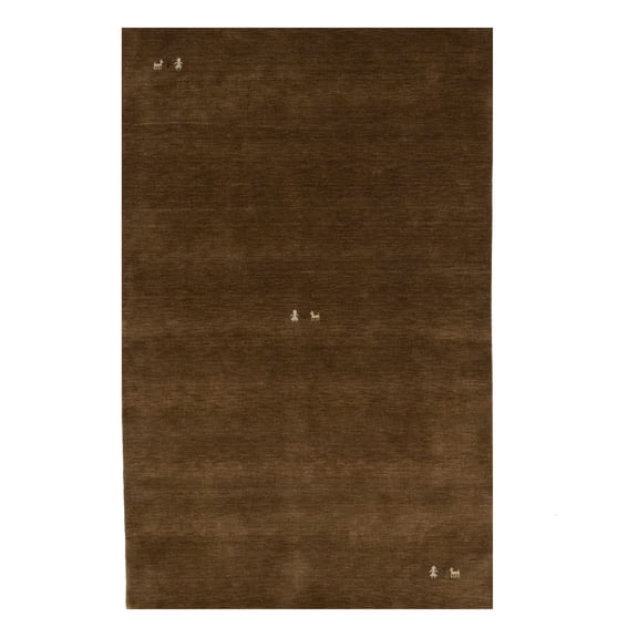 Brown Tribal 5X8 Gabbeh Modern Rug