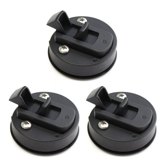 3X Latch Hatch Round Pull Latch 1/2Inch Door Replace M1-63 RV Marine,3 x RV Lock 3x Accessories,black