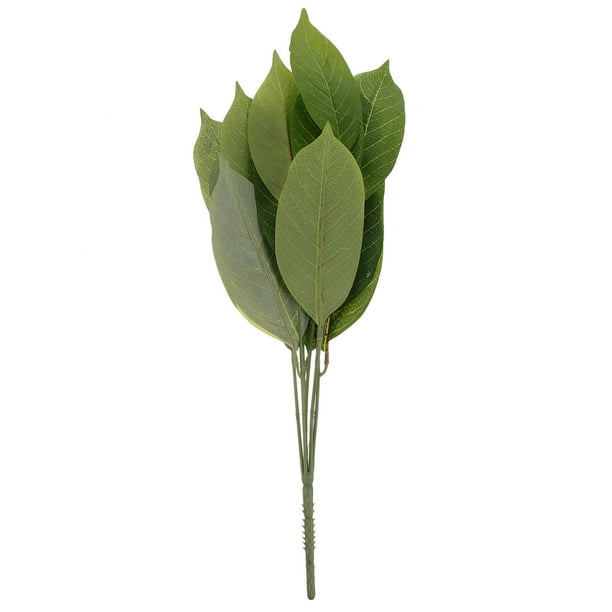 Planta verde artificial con hojas verdes falsas para la decoración del hogar.