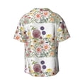 thumbnail image 7 of Picia Autumn Garden Men's Linen Shirts Short Sleeve Cuban Beach Shirts Casual Shirts Button Down Shirt for Men Beach Summer Wedding Shirt-X-Large, 7 of 7