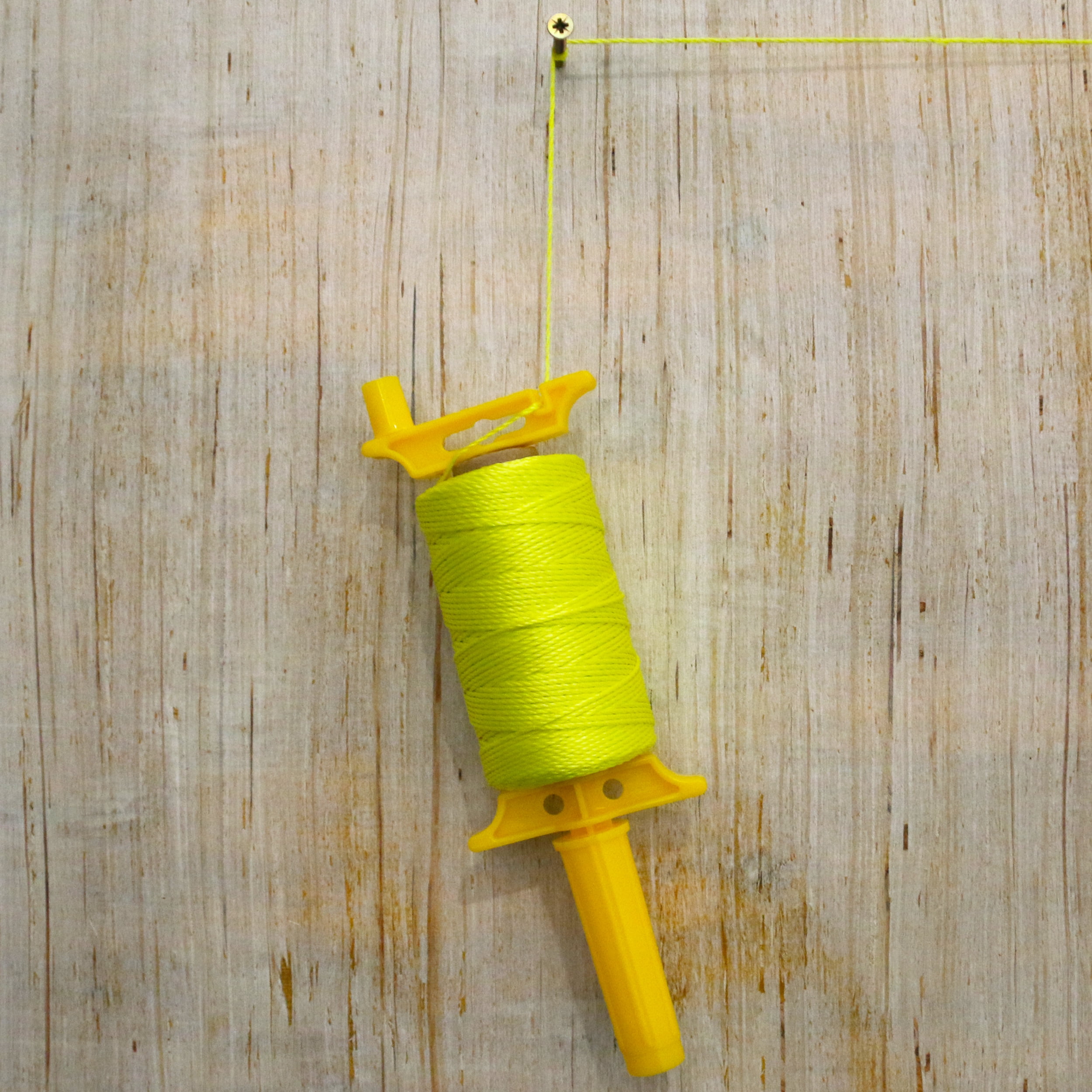 (4 pack) Hyper Tough 18 Polypropylene Twisted Mason Twine 500 ft with Winder, Yellow
