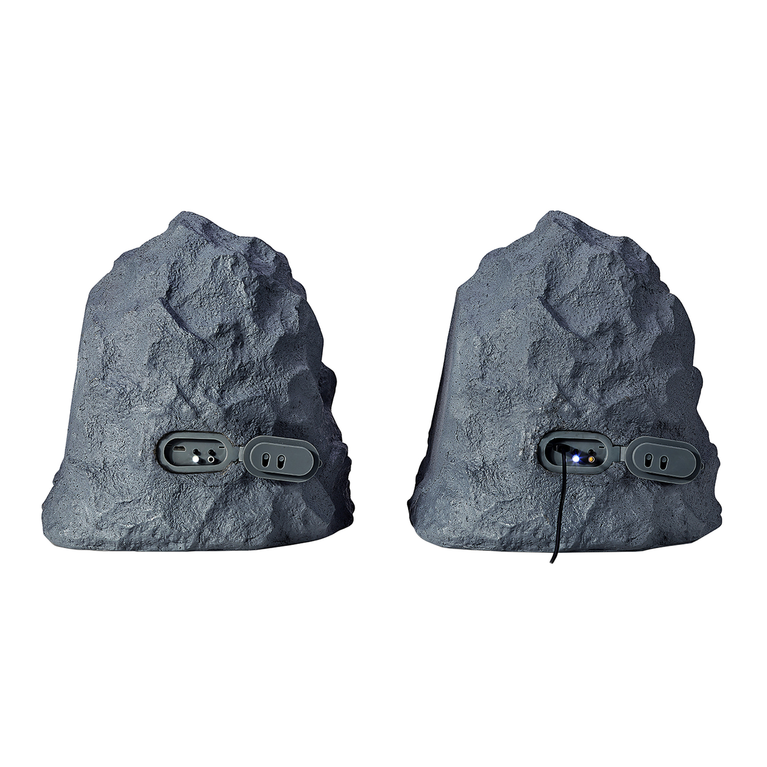 Gemini GHRK-400-PR Bluetooth TWS 40-Watt-Peak Outdoor Rock Speaker Set for Waterproof Patio Sound System, 2 Count
