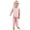 Pink, variant on Toddler Girl Pajamas Thin Solid Print Long Sleeve Crew Neck T-Shirt And Trousers 2 Piece Loungewear Pjs for Girls Size 1-2 Years