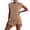Khaki, variant on IWRICH Skort Sets for Women 2 Pieces Summer Casual Outfits Two Pieces Travel Short Sleeve Lined Split Athletic Skirt Sets Purple XL