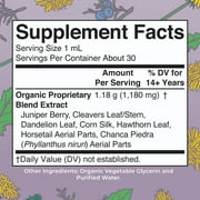MaryRuths Organic Herbal Blend Kidney & Bladder Drops, Juniper Berry, Gluten Free, Unisex, 1 Count, 1 fl oz (30 ml)