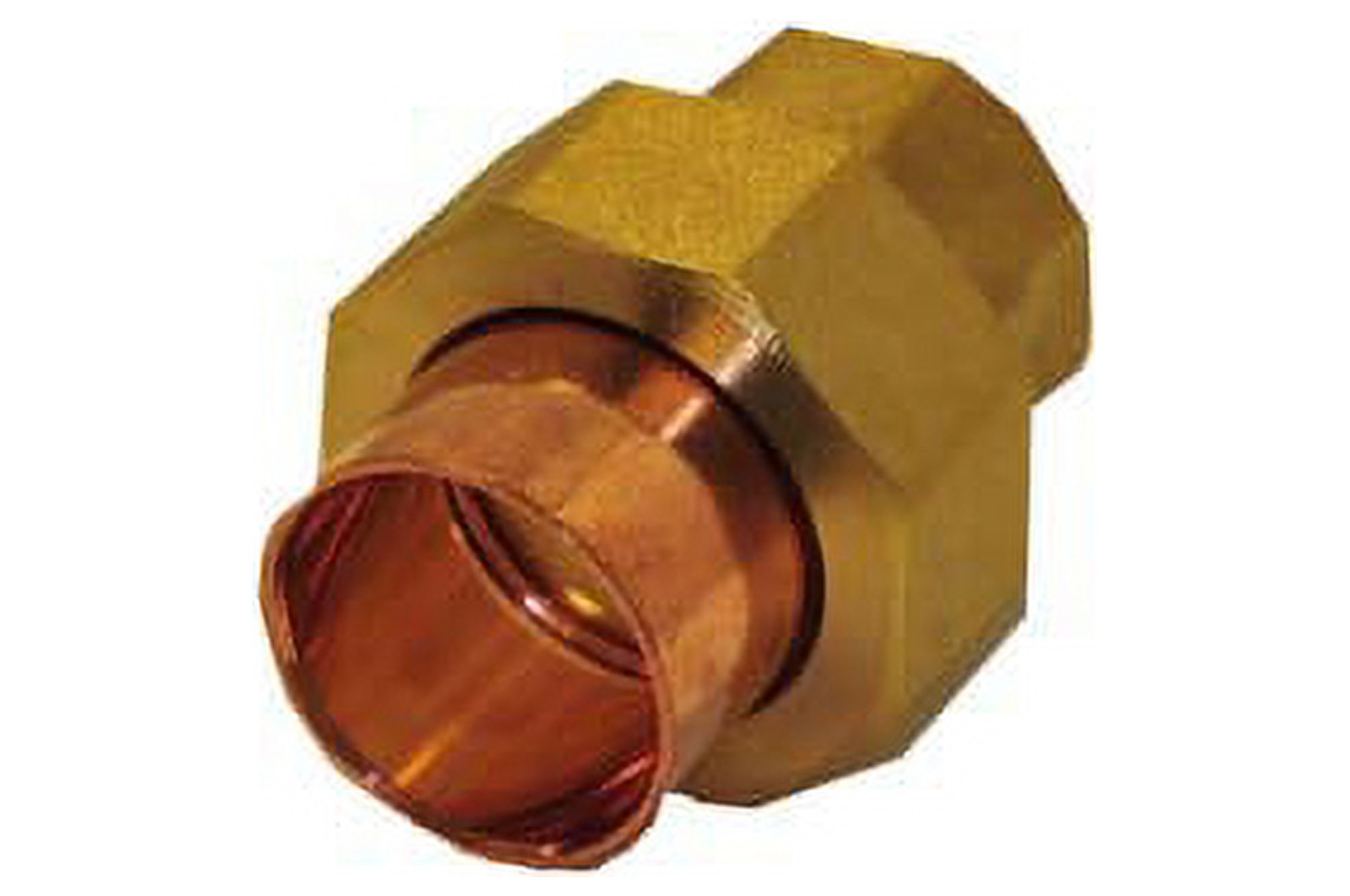 Libra Supply 1-1/2 inch Lead Free Copper Sweat Union C x C (Copper + Brass + Copper) Solder Joint, (click in for more size options)1-1/2'' Copper Pressure Pipe Fitting Plumbing Supply - image 2 of 3